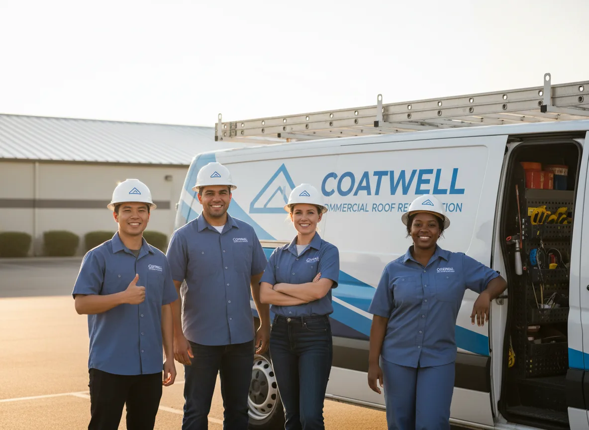 Commercial roof coating company in Bronwood, GA